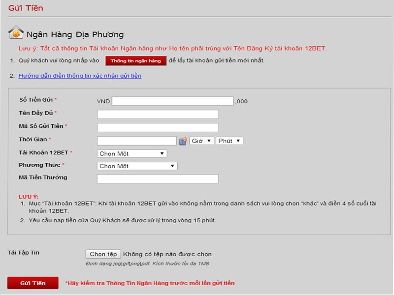 12Bet - Si&ecirc;u phẩm nh&agrave; c&aacute;i đạt điểm 10 về chất lượng