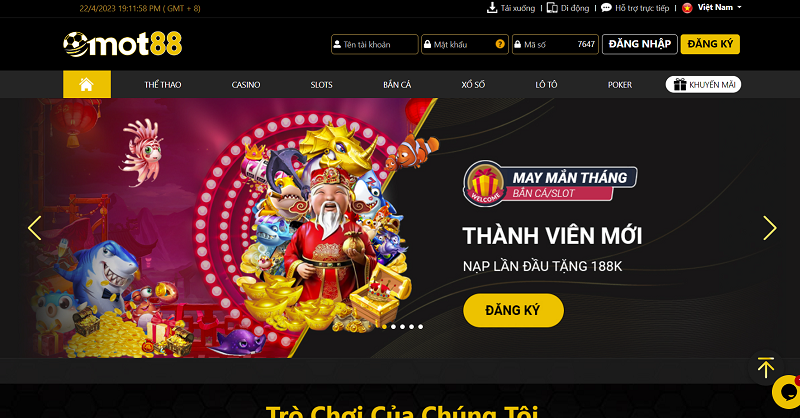 MOT88 - Nh&agrave; c&aacute;i đ&aacute;ng trải nghiệm c&aacute; cược nhất hiện nay