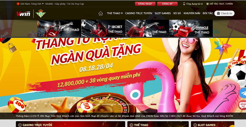 VWIN - Trang c&aacute; cược chất lượng tốt nhất Việt Nam