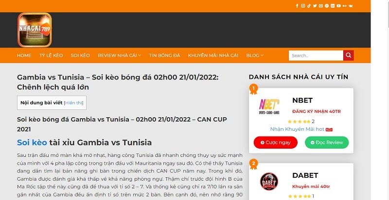 K&egrave;o chấp 1/2 l&agrave; sao