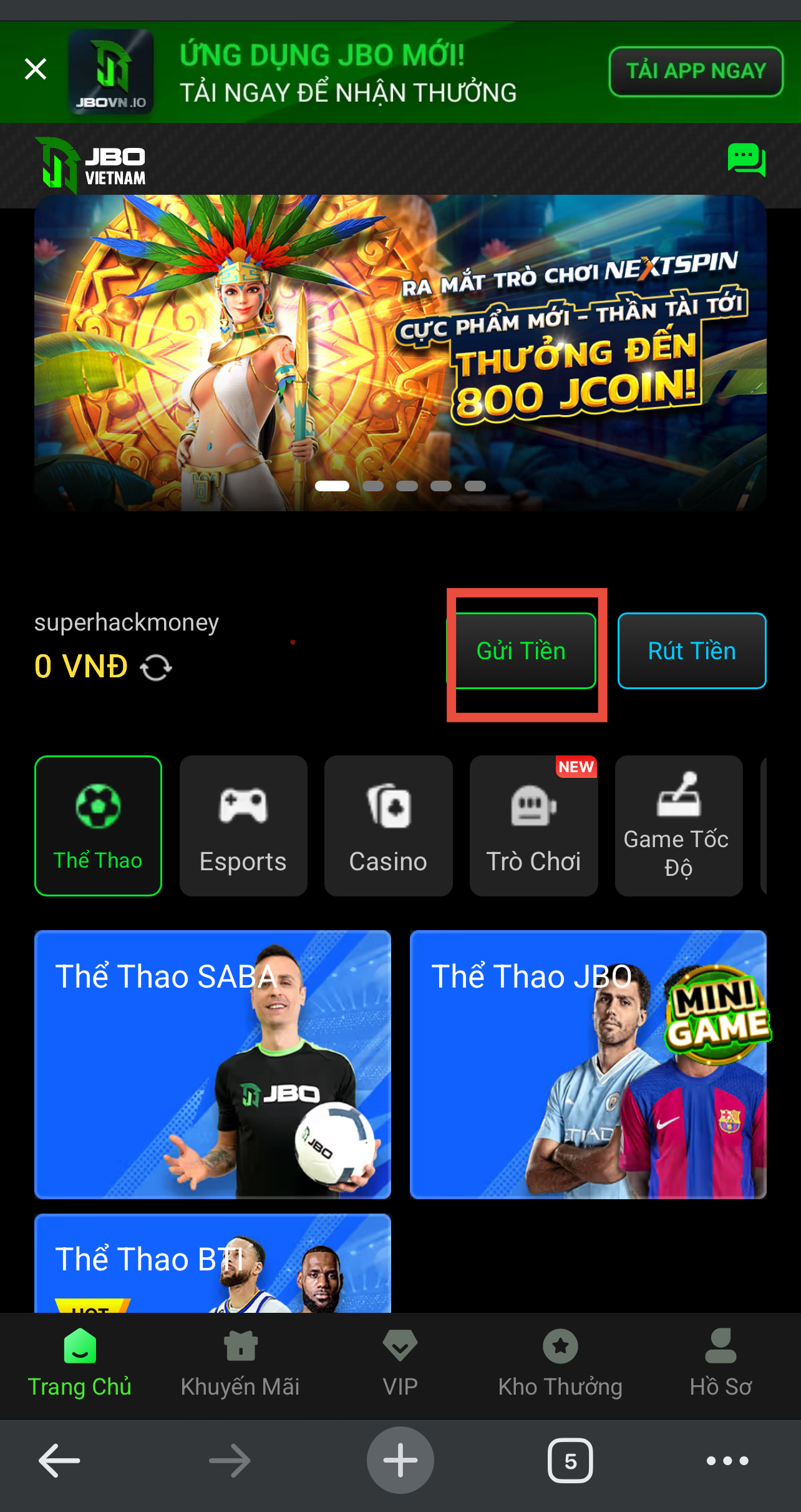 bam nut gui tien 1